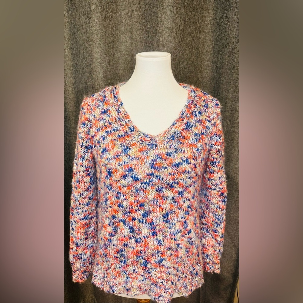 Lou & Grey for LOFT Multicolor Chunky Knit Sweater (Size S)